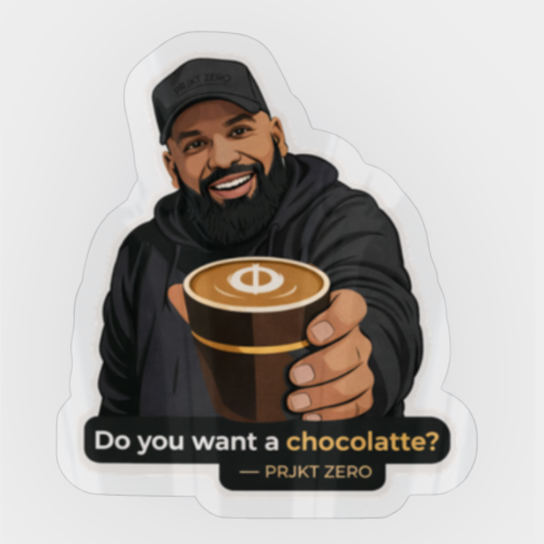 Do You Want A Chocolatte? – PRJKT ZERO Sticker