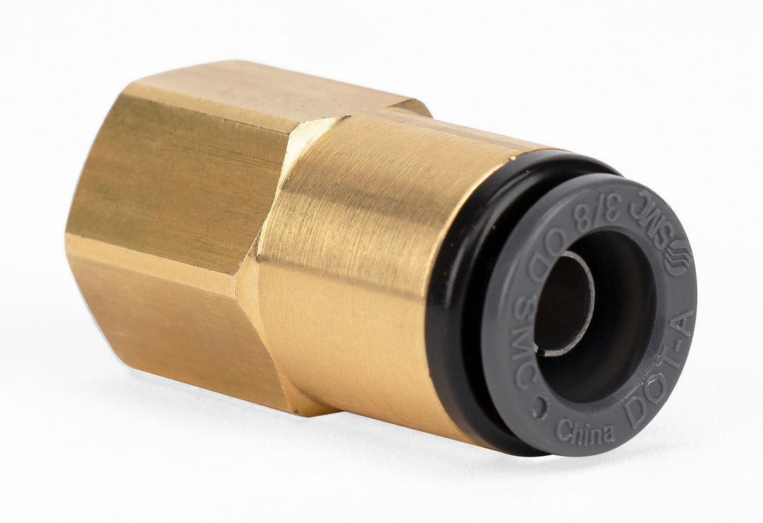 Straight Female - 1/4" FNPT x 3/8" PTC - DOT - SMC 