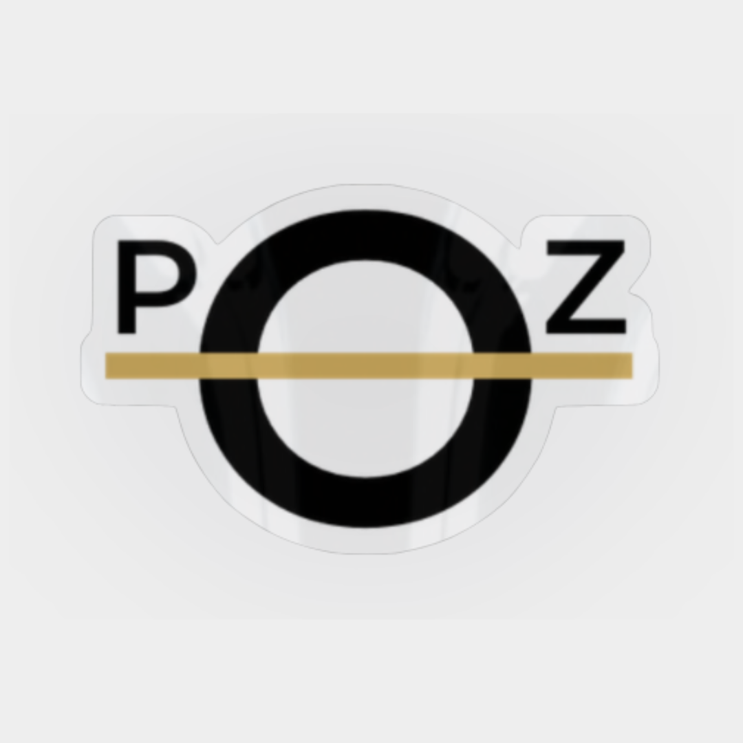 PRJKT ZERO Logomark – Transparent Vinyl Sticker