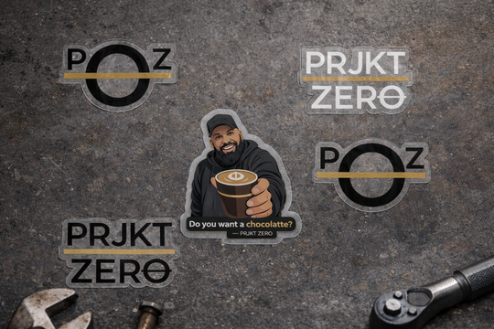 PRJKT ZERO Sticker Pack – Drop 01